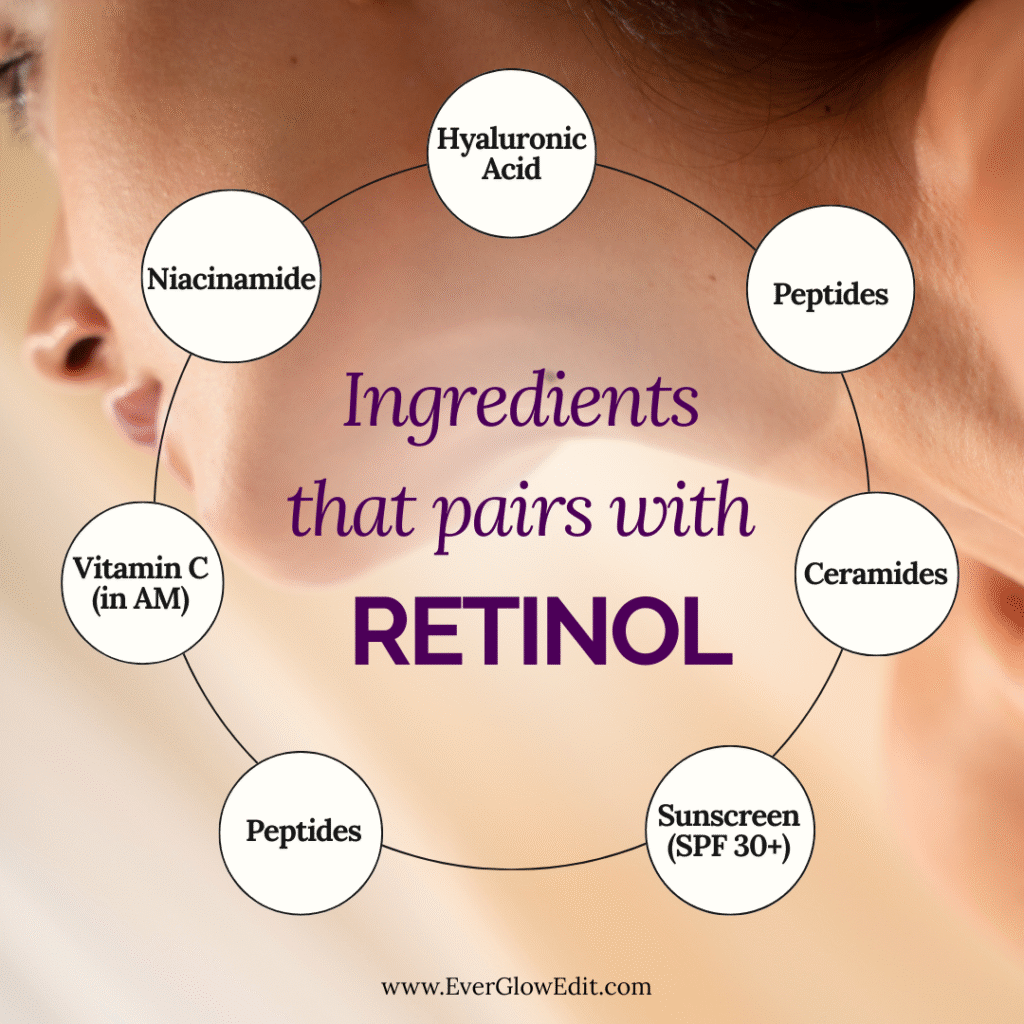 what pairs with retinol