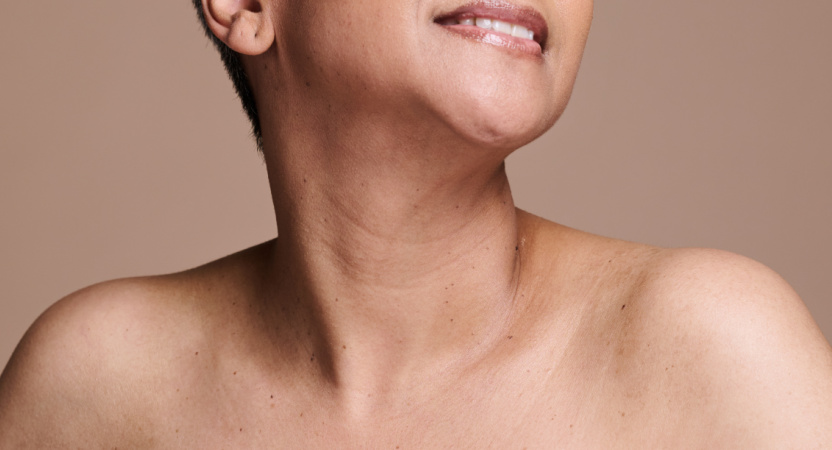 fine lines on neck