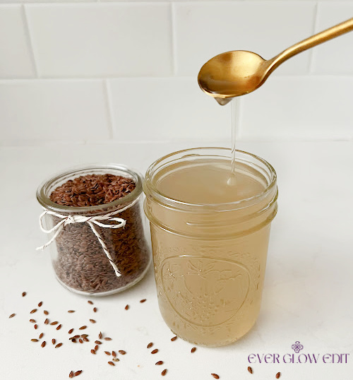 flaxseed gel for straight hair