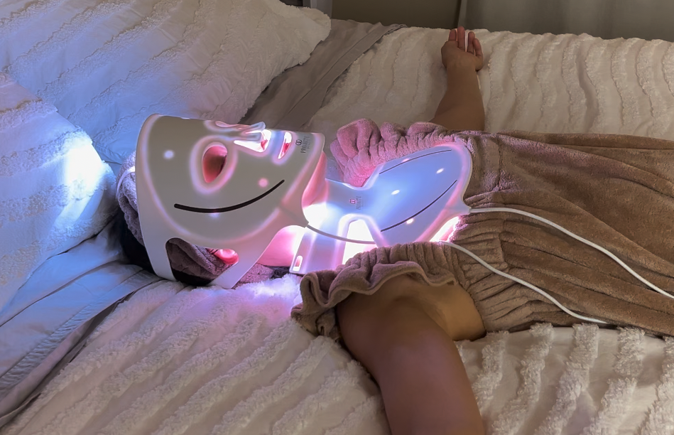 Project E Beauty LED Mask Reviews: I Used It for 10 Weeks—Here's What Actually Happened lumalux face mask reviews - red light therapy eyes open or closed